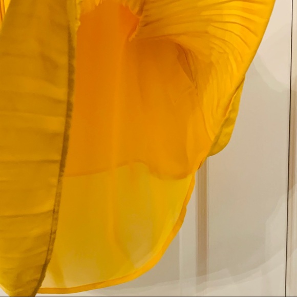 💛NWT BANANA REPUBLIC CITRON RUCHED FLARE CAMI TOO - Picture 5 of 9